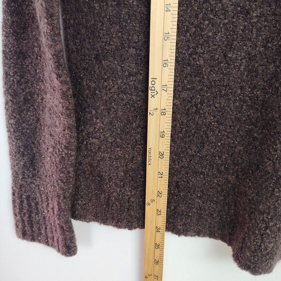 Merona Wool-Blend Pullover Sweater Women's XXL Brown V-Neck Long Sleeves - Picture 5 of 10